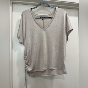 Express shimmery tan blouse